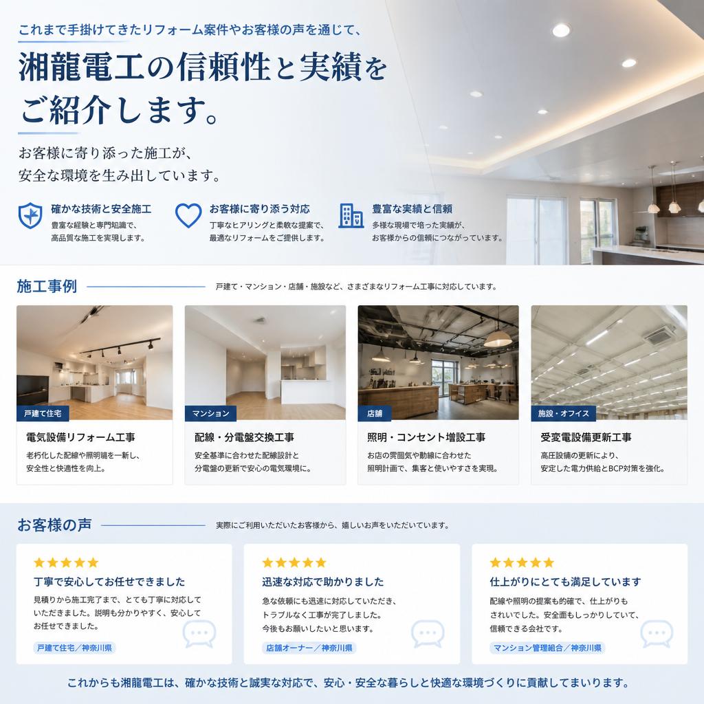 実績とお客様の声